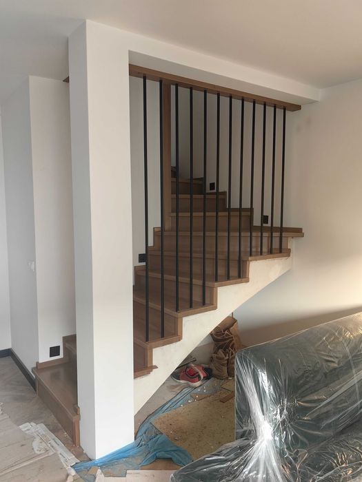 schody drewniane na beton