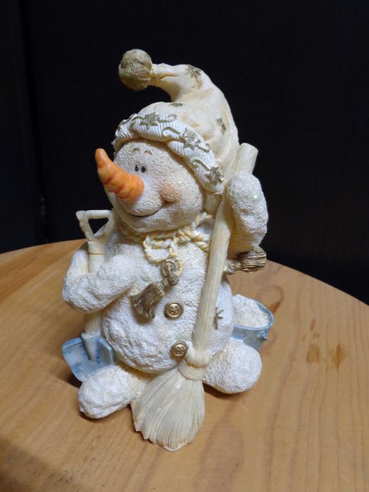 Boneco de neve cerâmica