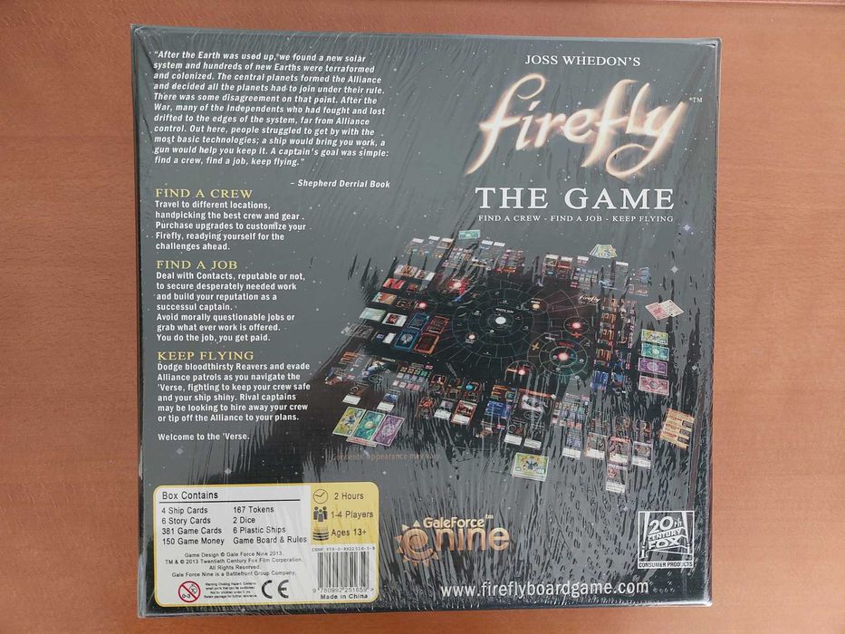 Firefly The Game (Board Game, Jogo de Tabuleiro)