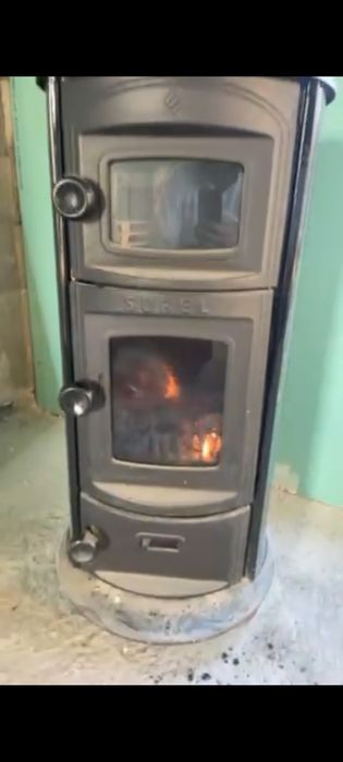 Буржуйка с варочной поверхностью и духовкой до 70 м²