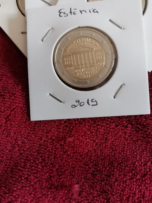 Moeda UNC comemorativa de 2€ - Estónia 2019