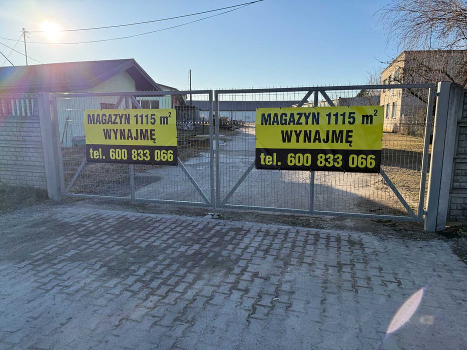 Magazyn  1115 m2 do wynajęcia Markówka - Dobroń