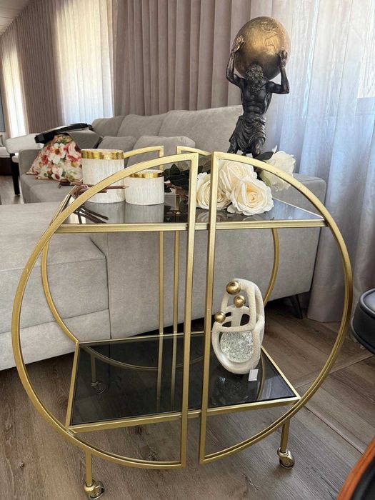 Carrinho de chã em dourado NOVO