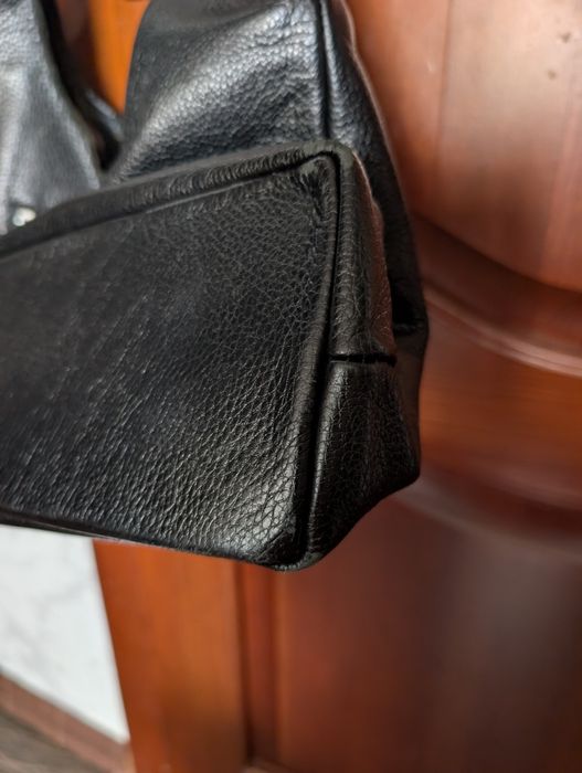 Сумка чорна шкіряна  Bag Tur