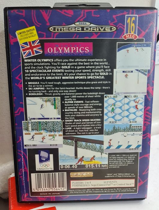 Sega gra retro winter olipmic