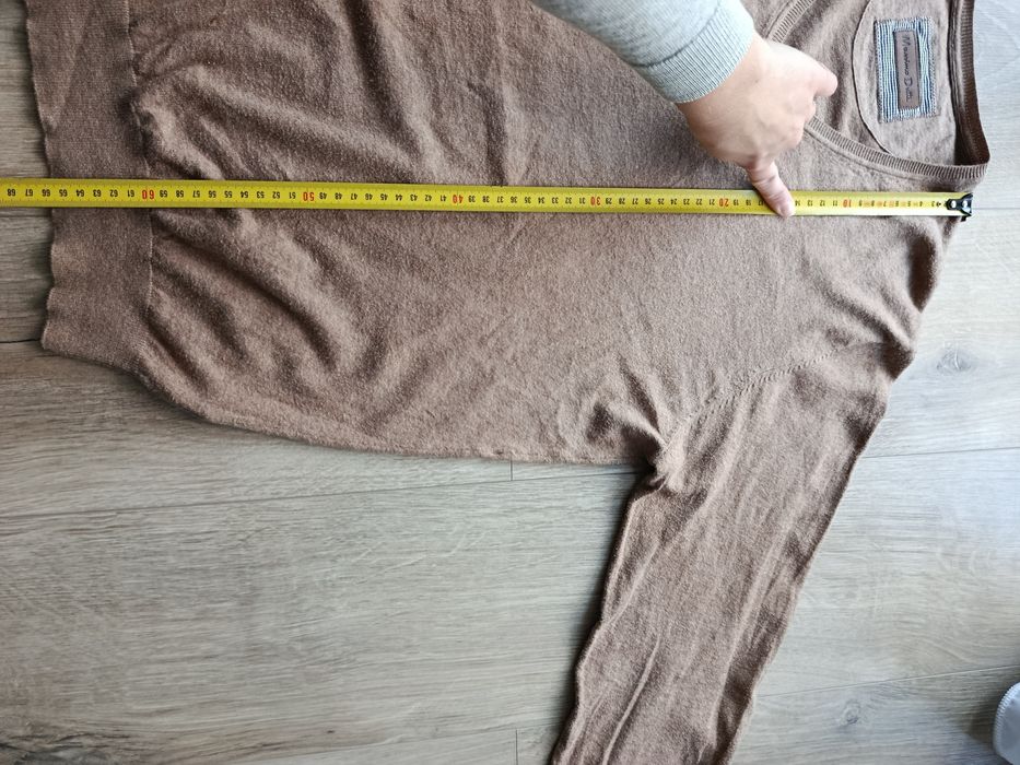 Sweter V neck w serek z kaszmirem Massimo Dutti r.L