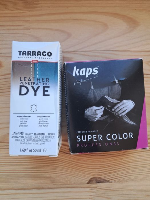 Farba do butów czarna biała