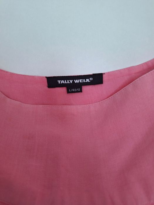 Spódnica midi Tally Weijl bawełniana róż ombre, L