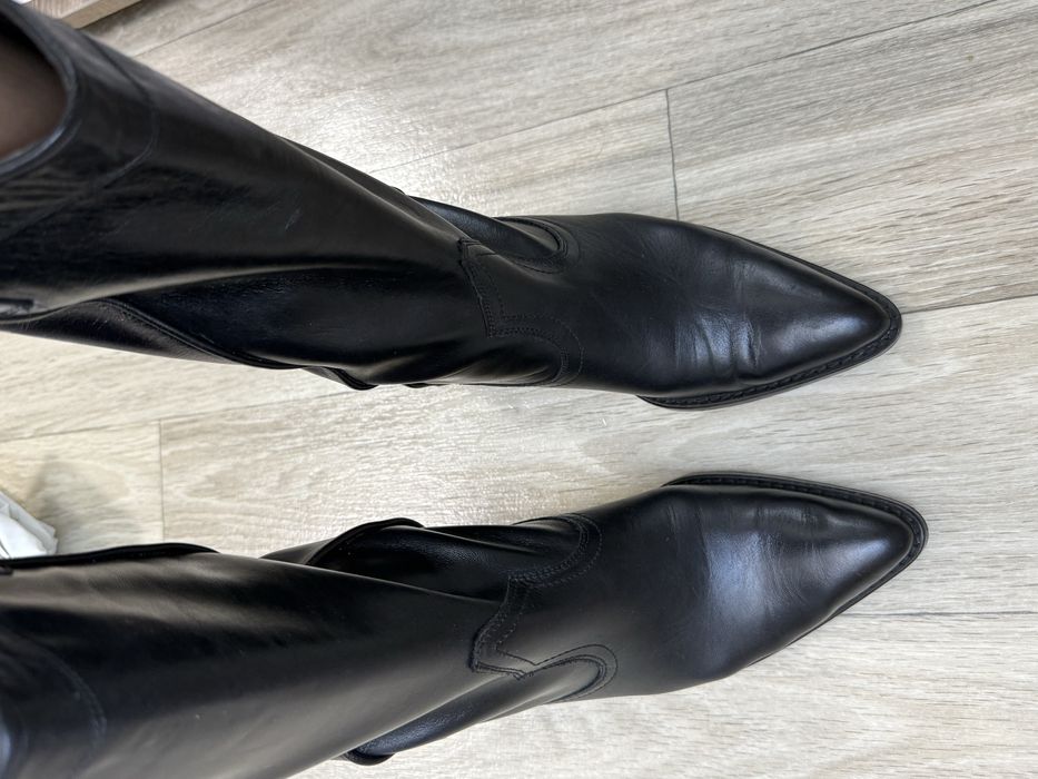 Козаки шкіряні zara 36