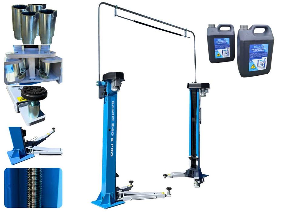 BEST PRODUCTS BESTLIFT 240S PRO podnośnik 2-kolumnowy śrubowy synchroniczny 4T
