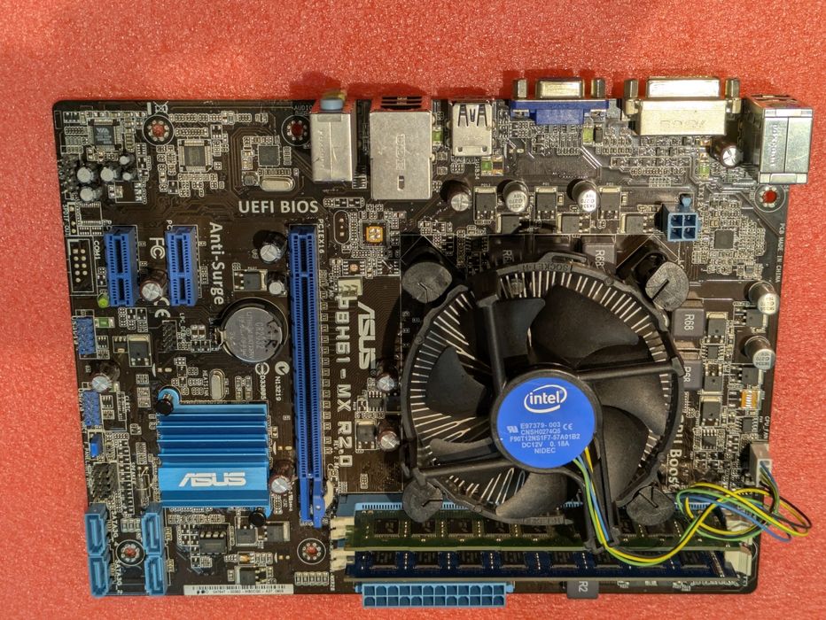 Комплект пк LGA 1155 asus p8h61-mx, Intel i5 2400, 8gb ddr3.