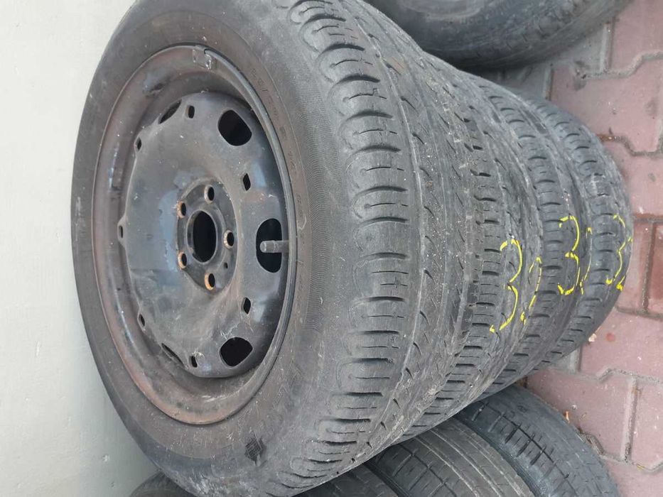 Koła felgi stalowe 14" 5x100 ET38 Vw Golf 4 Skoda Fabia opon 175/65/14