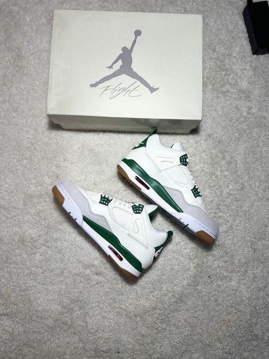 Кроссовки Nike SB x Air Jordan 4 Retro “Pine Green”