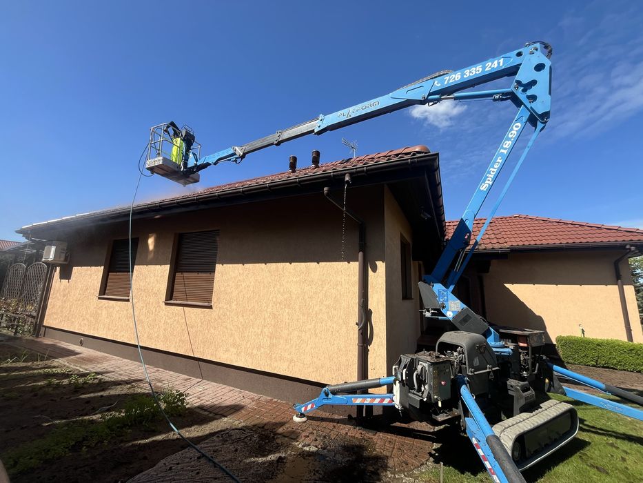 Mycie dachów i elewacji