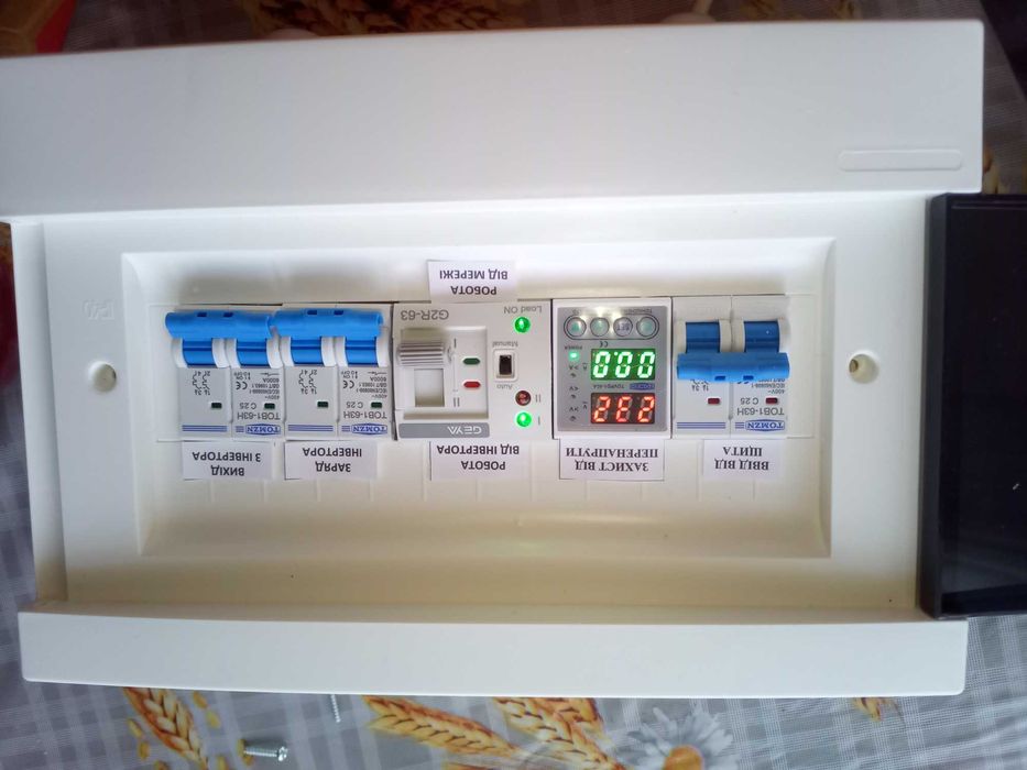 Щит з АВР GEYA для EcoFlow (Екофло)  Bluetti, інвертора. Щит вводу резерву. Резервне живлення будинку, квартири, офісу