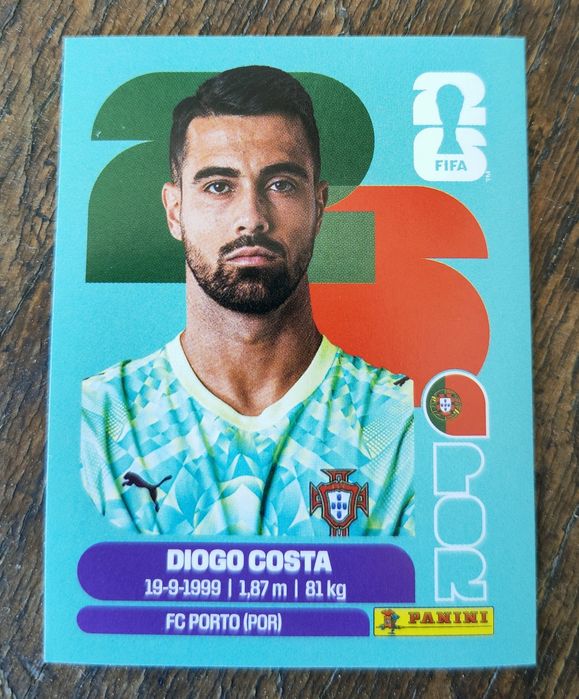 Cromo  mundial 2026 de Diogo Costa.