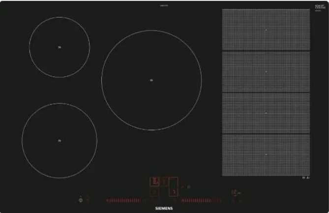 Płyta indukcyjna Siemens iQ700 5 Pól indukcyjnych 79,2 cm Czarna