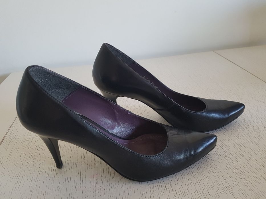 Szpilki skórzane klasyczne buty Conhpol-Bis rozm. 40