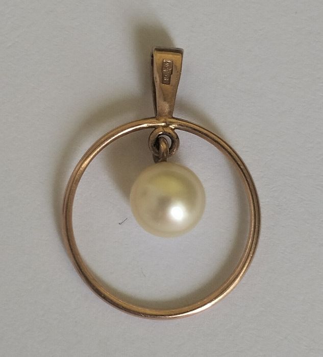 Золотая подвеска, кулон  СССР 583 проба