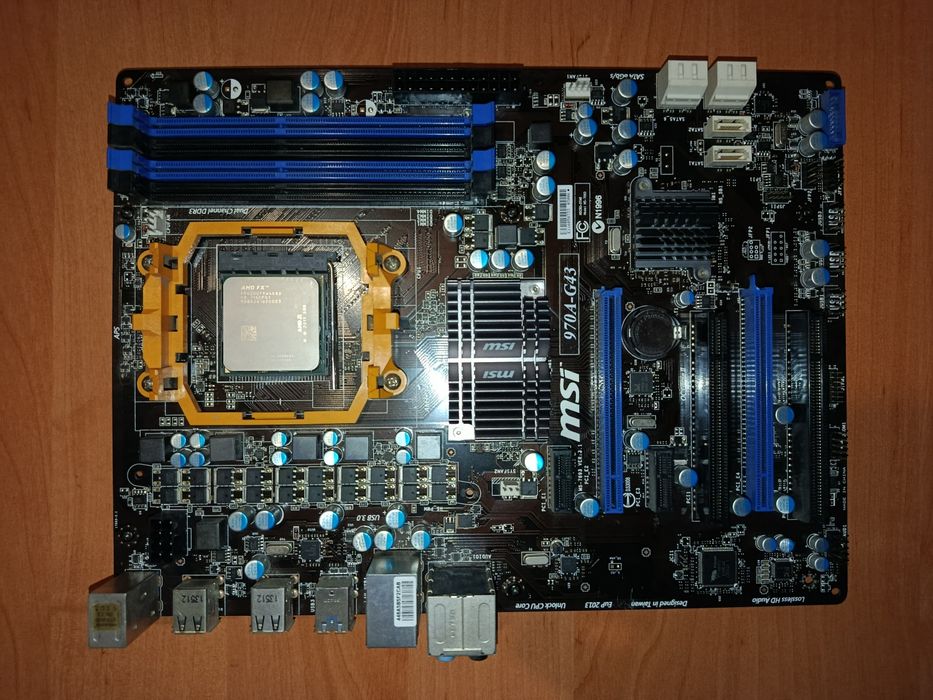 Материнська плата MSI 970A-G43 Socket AM3+ , +процессор та кулер
