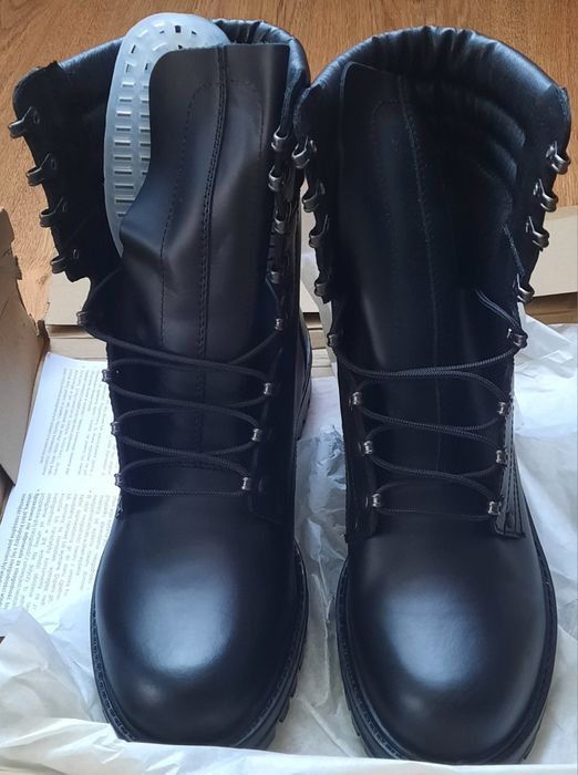 Buty taktyczno-mundurowe ze skóry licowej WOJAS