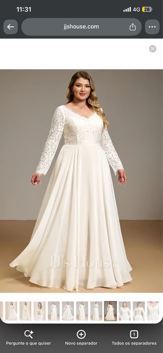 Vestido de Noiva Novo – Com Etiqueta