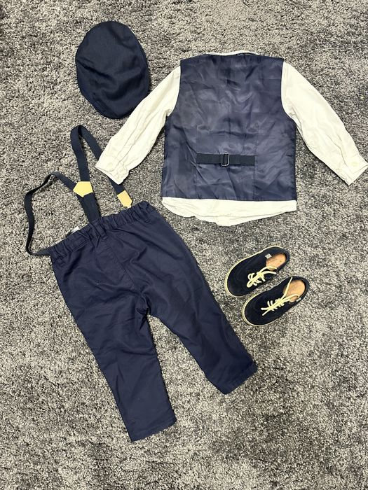 Костюм на хлопчика на 1 рочок темно-синій 80 H&m