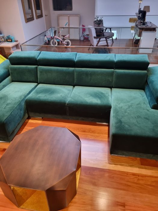 Sofa com dupla chaise longue (como novo)