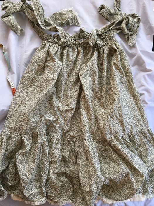 Misisy M-XL, spódnica długa na szelkach, retro