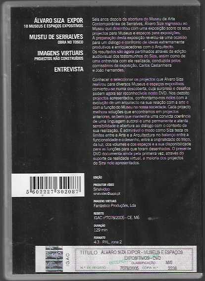 Álvaro Siza. Expor, Museus e Espaços Expositivos.