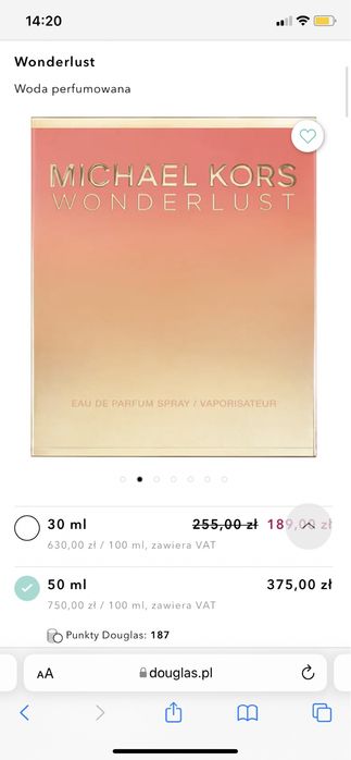 ZAFOLIOWANE! Perfumy Michael Kors Wonderlust 50 ml