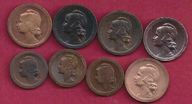 Moedas da Republica  5  e 10  Centavos  bonitas  8  Moedas