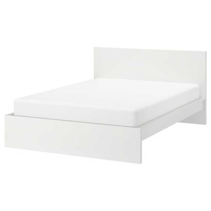 Cama de casal IKEA MALM branca | 160 × 200 cm