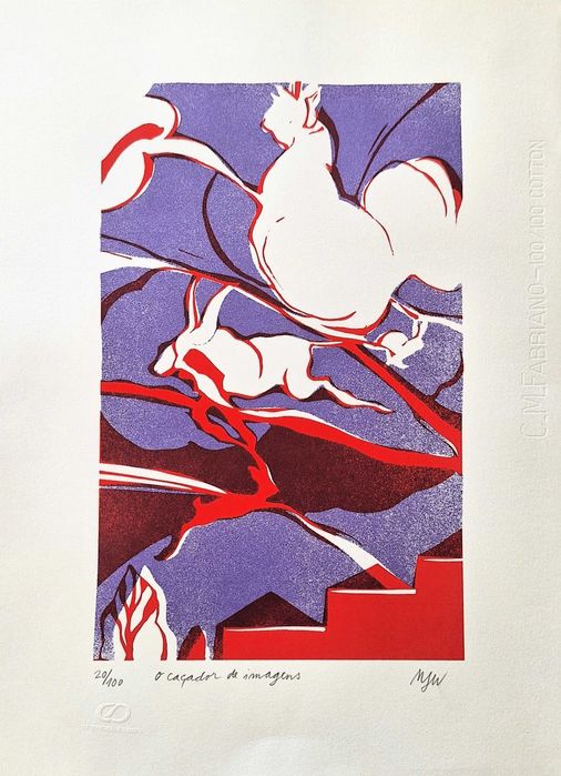 Serigrafia numerada de Maria João Worm