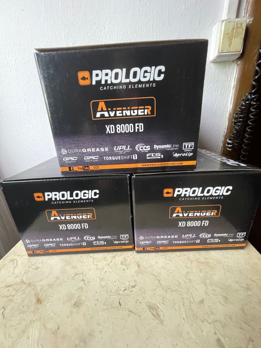 3 x carretos Prologic XD 8000 FD