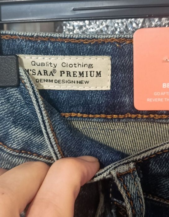Jeansy skinny damskie S