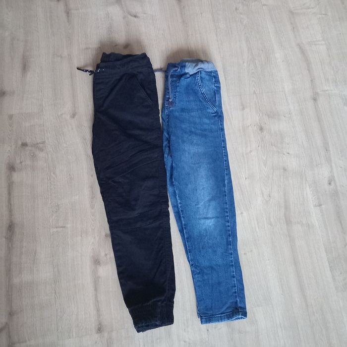 2 szt spodnie 134/140