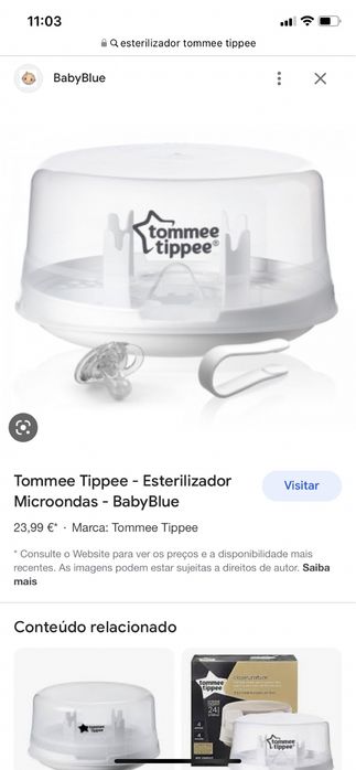 Vendo esterilizador Tommee Tippee