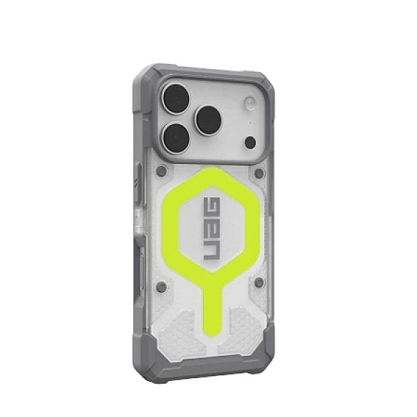 Etui UAG Pathfinder Clear MagSafe na iPhone 17 Pro - szaro-neonowe