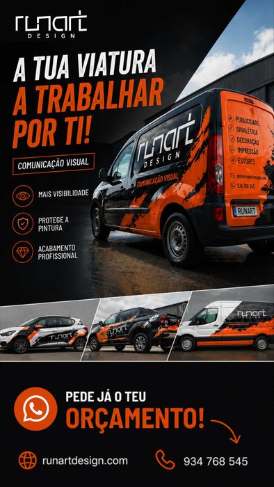 Decoração de Viaturas Profissional | Publicidade em Vinil | Carros, Carrinhas e Frotas