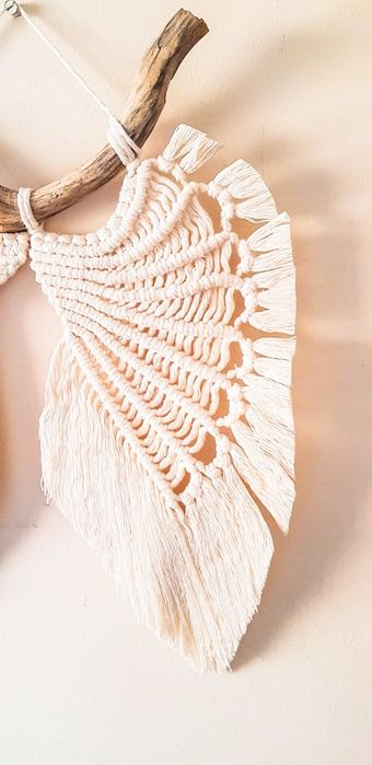Asas de anjo em Macrame