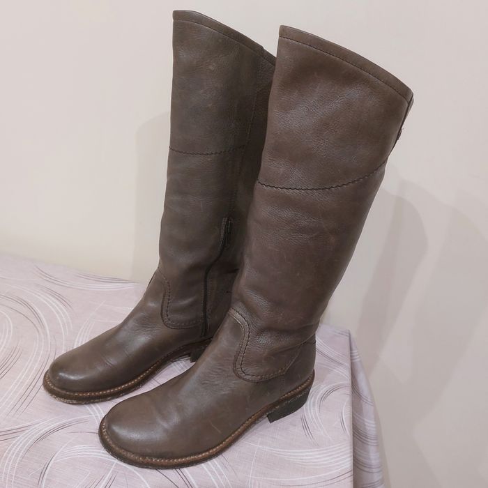 Сапоги кожаные демисезонные 37 размер