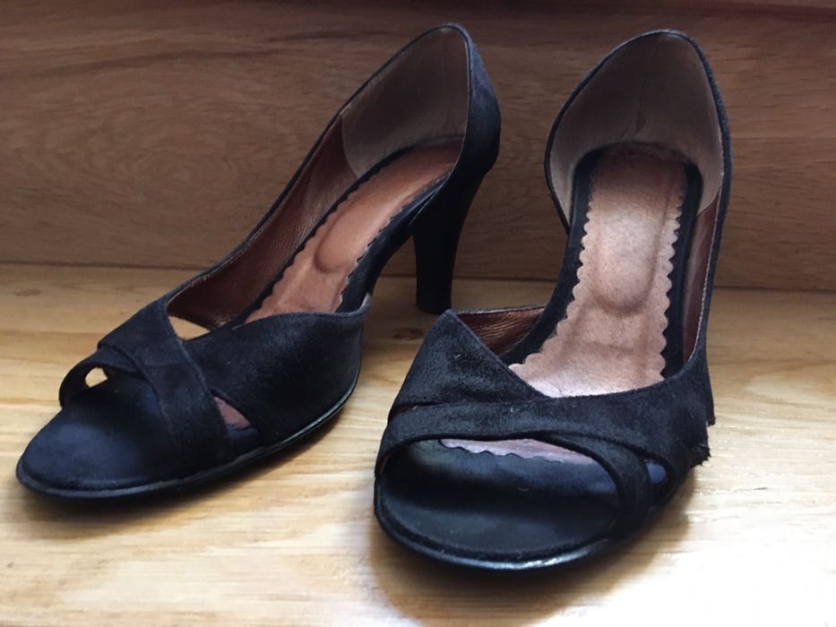 Zamszowe pantofle, 38