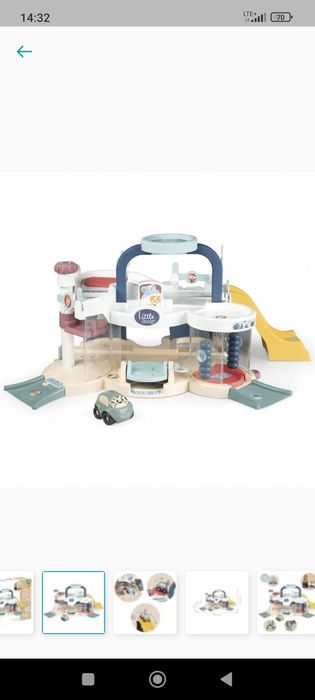 Little Smoby garaż parking myjnia winda