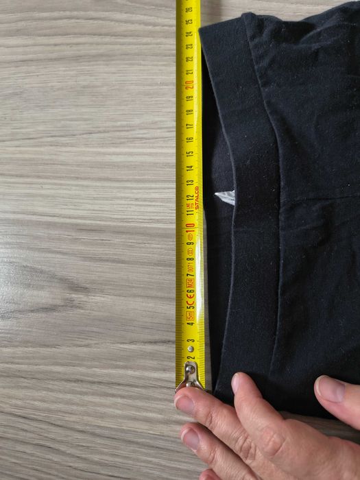 Dzwony spodnie flare H&M czarne 110 bawełna