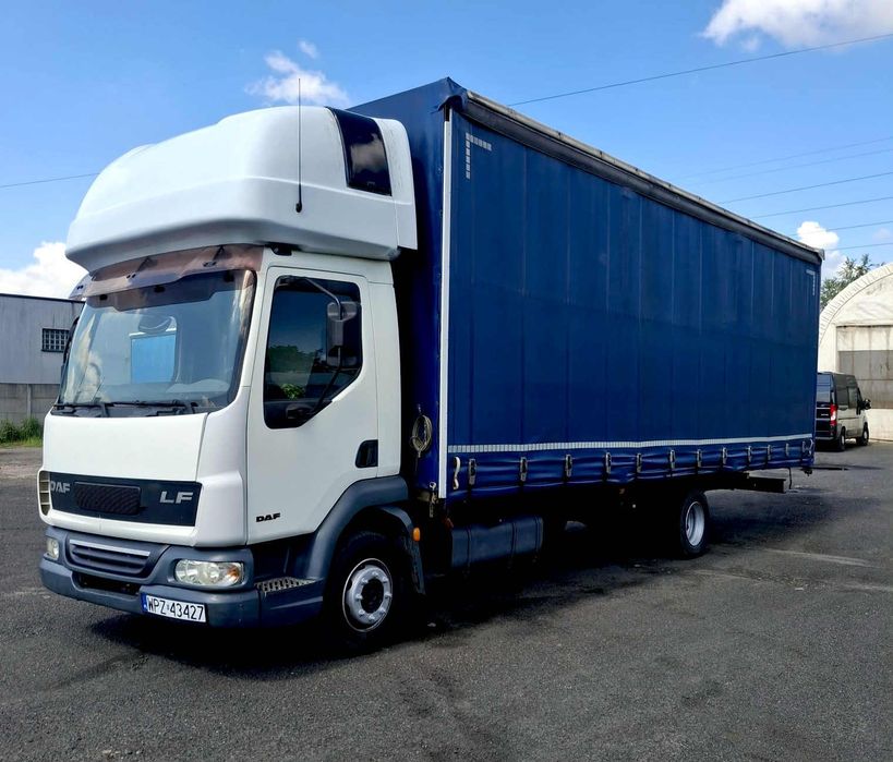 DAF LF45 220  20ep, firanka, euro3, ładowność 6520KG, rama, pomoc drogowa