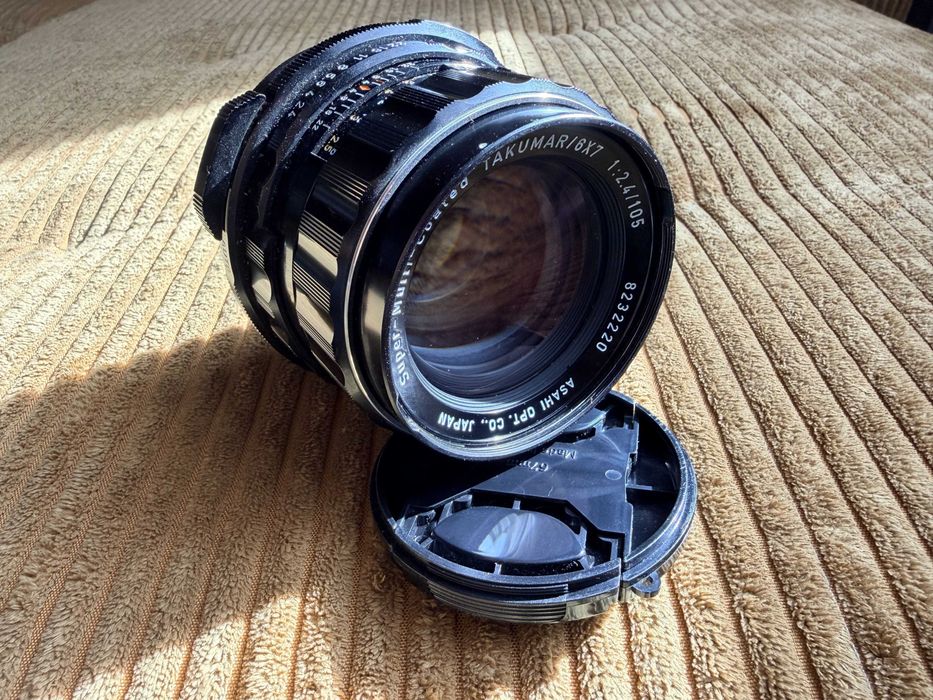 Obiektyw Super-Multi-Coated TAKUMAR/6x7 105mm f/2.4 - PENTAX 6x7 BDB Stan