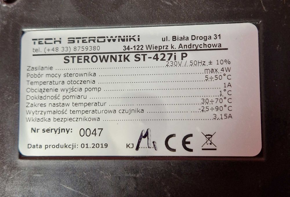 Sterownik ST-427 DO pomp obiegowych