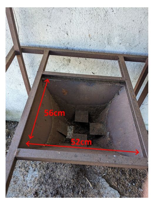 Suporte para sacos big bag / Estrutura ferro / Silo