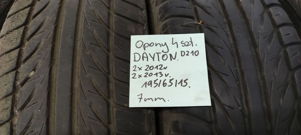 opony 4szt dayton d210 7mm 195/65 r15